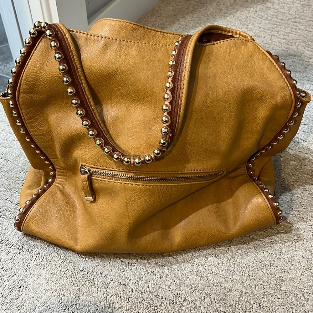 Big Buddha Tan Shoulder Bag